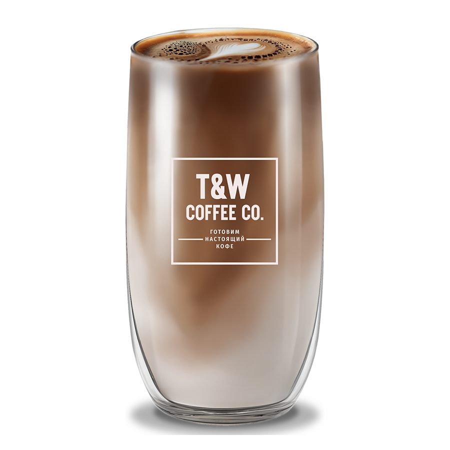 Капучино в фирменном стакане T&W Coffee Co.