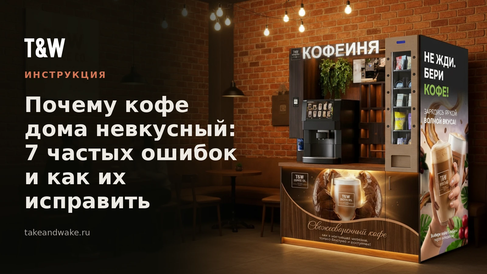 Почему кофе дома невкусный: 7 частых ошибок и как их исправить